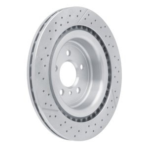 Mercedes-Benz ML63 AMG Brake Rotor (1) - Rear - R1 Concepts - Drilled and Slotted - `12-`19